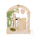 Scultura Arco Santa Rita Benedici Casa 14cm Maestro Cassetta Resina Marmo