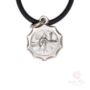 Collana Santa Rita con reliquia – caucciù unisex
