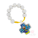 Croce Prima Comunione Legno Simboli Eucaristici