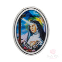 Calamita Santa Rita Peltro con Immagine Resina - Magnete Auto e Frigo