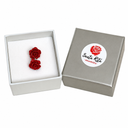 Orecchini Rosa Pasta Corallo con Monachella Argento 925