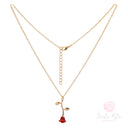 Collana Rosa di Santa Rita in Acciaio