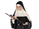 Statua Santa Rita 160cm Vetroresina Occhi Vetro Processionale