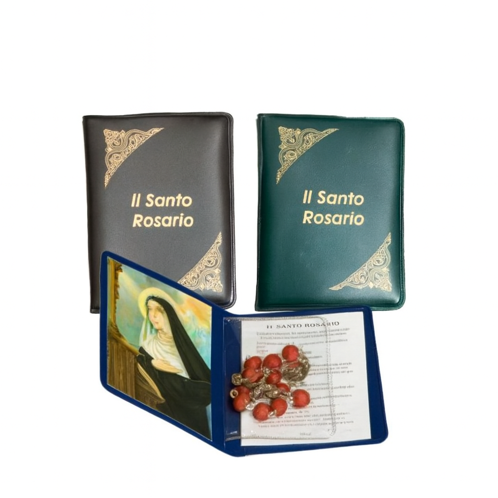 Libretto Santo Rosario con decina profumata Santa Rita