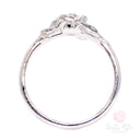 Anello Santa Rita a Rosa zircone rubino in Argento 925