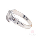 Fede Santa Rita Diamantata Oro Bianco 750 18kt