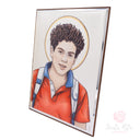 Quadro Carlo Acutis legno bilaminato smaltato