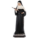 Statua Santa Rita 160cm Vetroresina Occhi Vetro Processionale