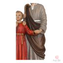 Statua Sacra Famiglia 29cm in Resina Decorata a Mano – Maestro Cassetta