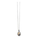 Collana in acciaio con strass di Santa Rita