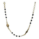 Bracciale in Argento 925 dorato con fede e medaglia di Santa Rita