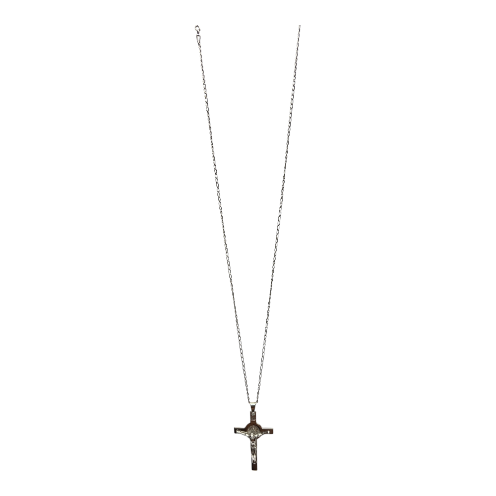 Collana croce San Benedetto Argento 925