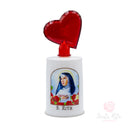Lumino Elettrico Santa Rita con Cuore Rosso - Luce Votiva LED