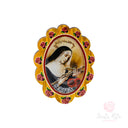 Calamita Santa Rita Fiore in Legno di Ulivo