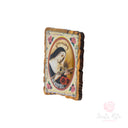 Calamita Santa Rita Pergamena in Legno di Ulivo