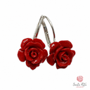 Orecchini Rosa Pasta Corallo con Monachella Argento 925
