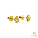 Orecchini Rosa in Oro Giallo 18kt
