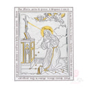 Quadro Santa Rita in Argento 999 PVD Ave Maria 12x15cm