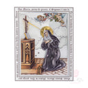 Quadro Santa Rita in bilaminato smaltato