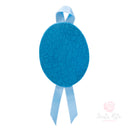 Sopraculla Santa Rita Carillon bilaminato smaltato azzurro