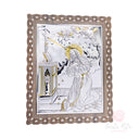 Quadro Santa Rita con placca argento o smaltato