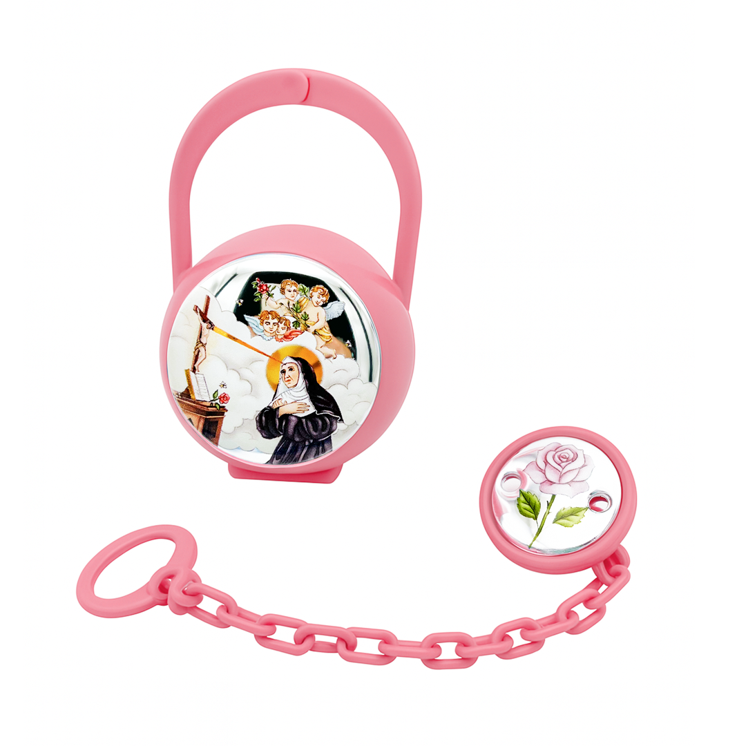 Portaciuccio con placca Santa Rita