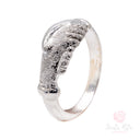 Fede di Santa Rita diamantata Argento 925