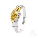Fede di Santa Rita Argento 925 bicolore- pesante