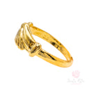 Fede di Santa Rita Argento 925 bagno oro-pesante