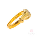 Fede di Santa Rita Argento 925 bagno oro-pesante
