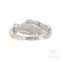 Fede Santa Rita da Cascia Diamantata Oro Bianco 18kt