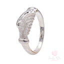 Fede di Santa Rita Argento 925 diamantata-pesante