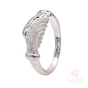 Fede Santa Rita da Cascia Diamantata Oro Bianco 18kt