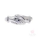 Fede Santa Rita da Cascia in Oro Bianco 750 18kt