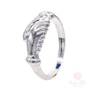 Fede Santa Rita da Cascia in Oro Bianco 750 18kt