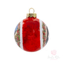 Palla di Natale Santa Rita in Ceramica Dipinta a Mano