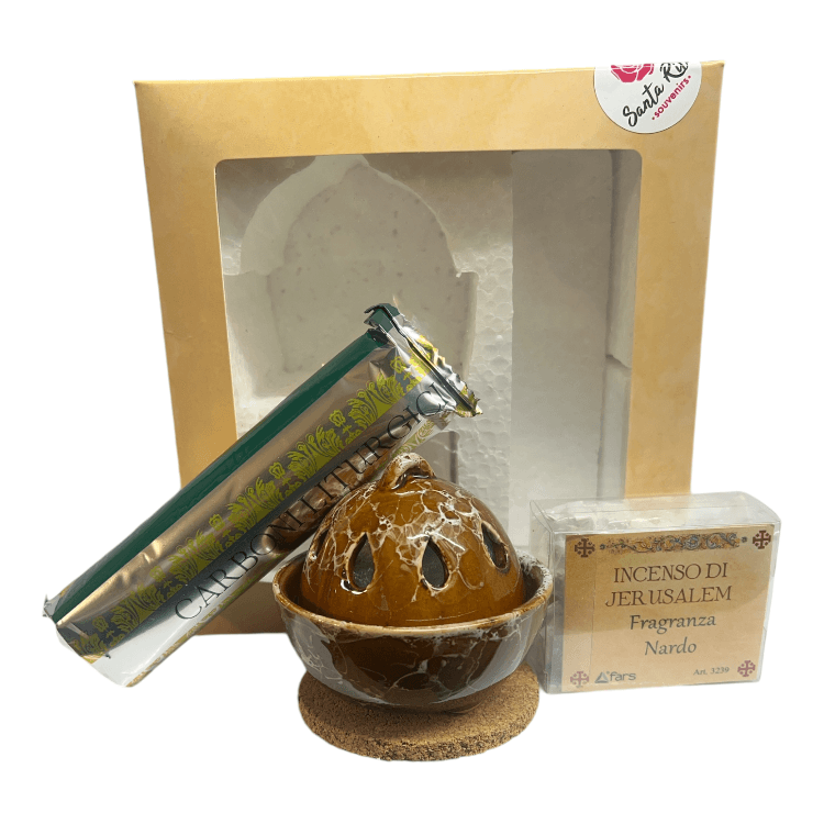Set brucia incenso con fragranza Nardo