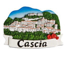 calamita resina cascia con panorama e statua monumento