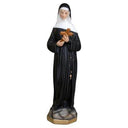 Statua Santa Rita Resina 60cm Dipinta Mano