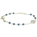 Bracciale decina Santa Rita acciaio grani e matite