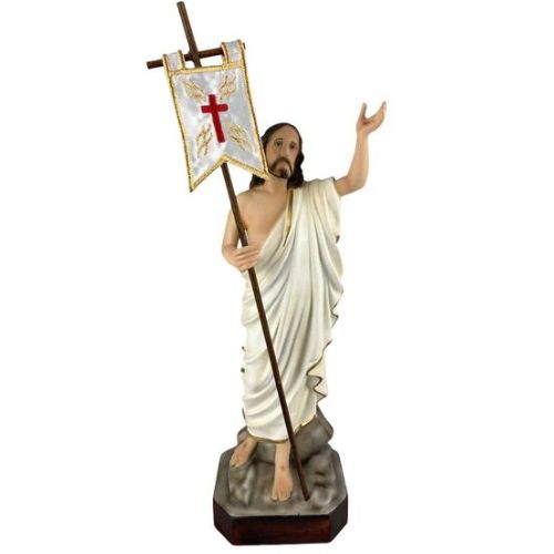 Statua Gesù Risorto in resina cm30
