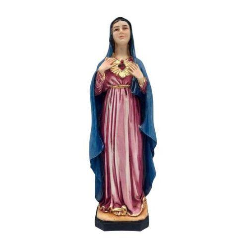 Statua Sacro Cuore di Maria in resina cm25