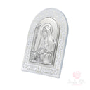 Quadretto Santa Rita Plexiglas Argento 999 PVD 6x8cm