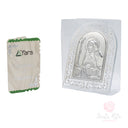 Quadretto Santa Rita Plexiglas Argento 999 PVD 6x8cm