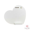 Quadretto Cuore Legno Foglia Oro 24kt Santa Rita da Cascia e Carlo Acutis