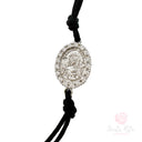 Bracciale Santa Rita con medaglia Argento 925 e Zirconi