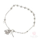 Bracciale Santa Rita metallo Argentato