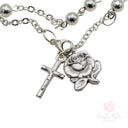 Bracciale Santa Rita metallo Argentato