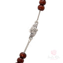 Rosario Santa Rita Gloria rosa metallo e legno scorrevole