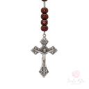 Rosario Santa Rita Gloria rosa metallo e legno scorrevole